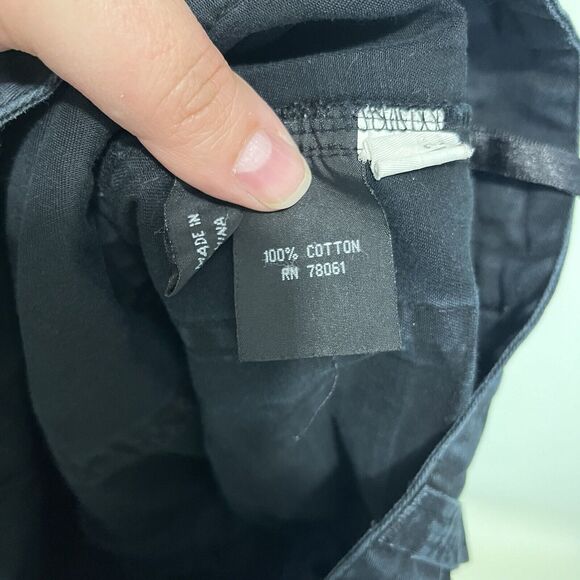 Tripp NYC Daang Goodman Black & Pink Plaid Crop Cargo Capri Pants Punk Goth Y2K - Picture 8 of 8